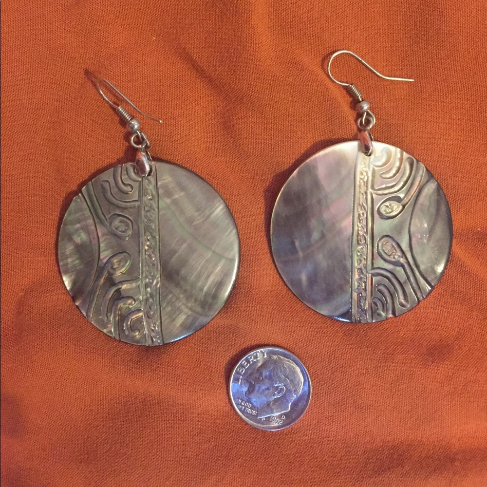 Polynesian Mother of Pearl earrings