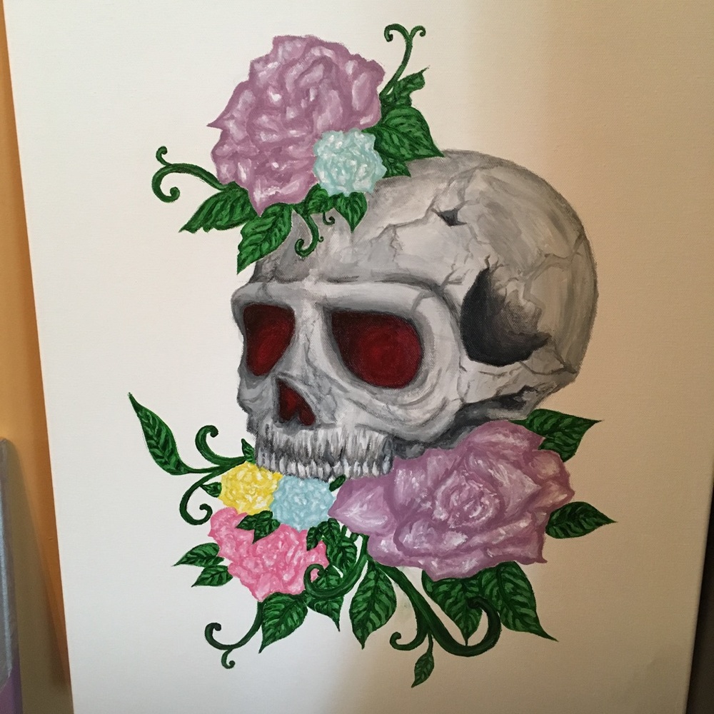 Dark Necessities acrylic painting