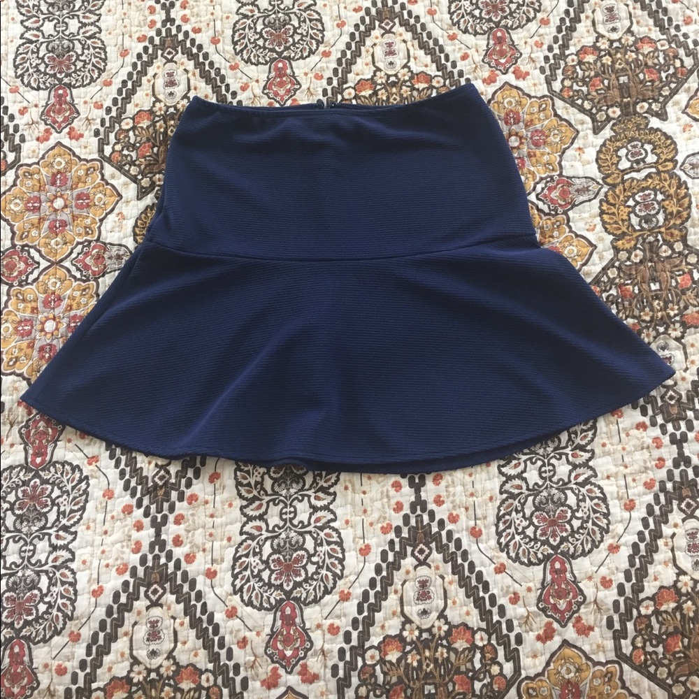 Navy Mini Skirt