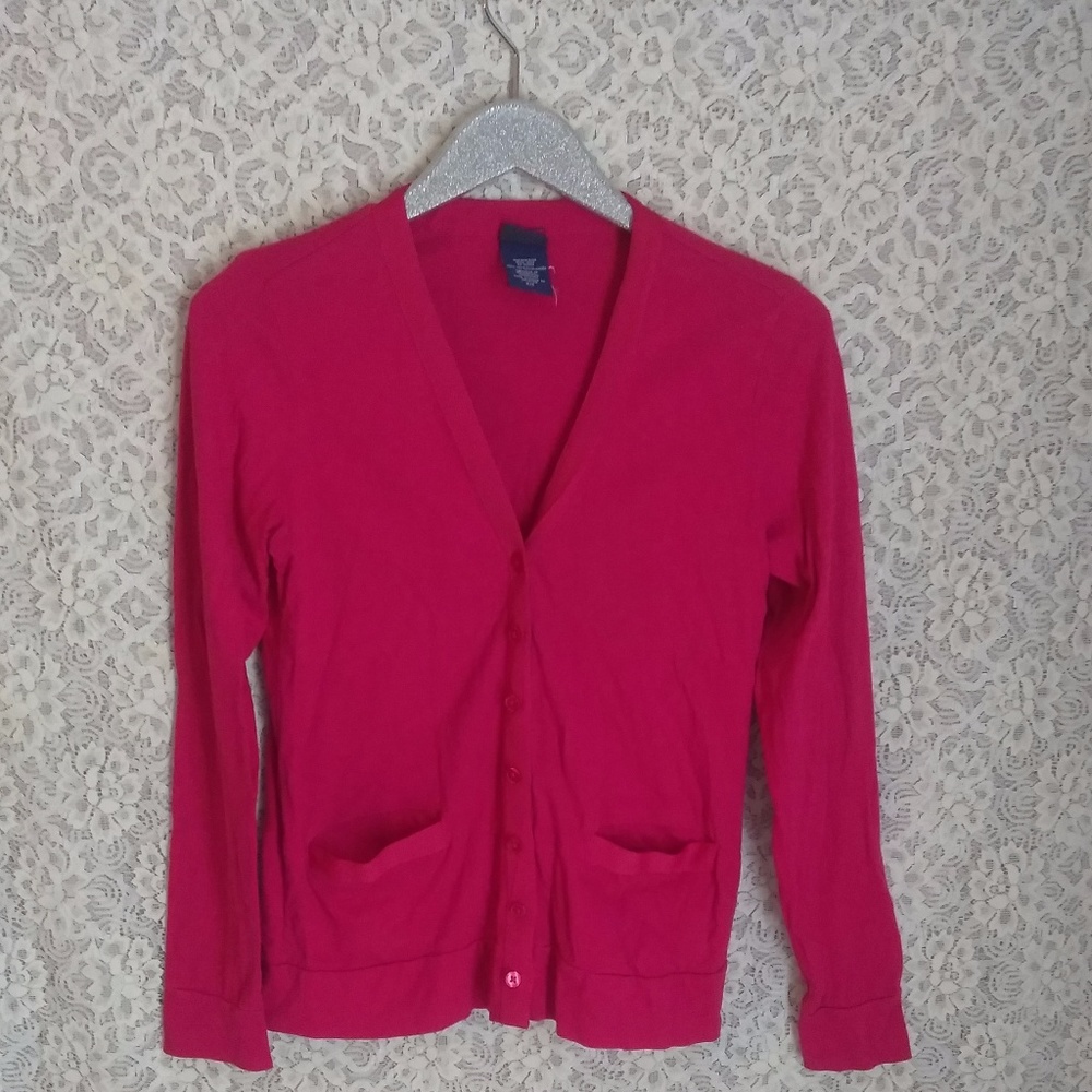 Pink Cardigan Sweater