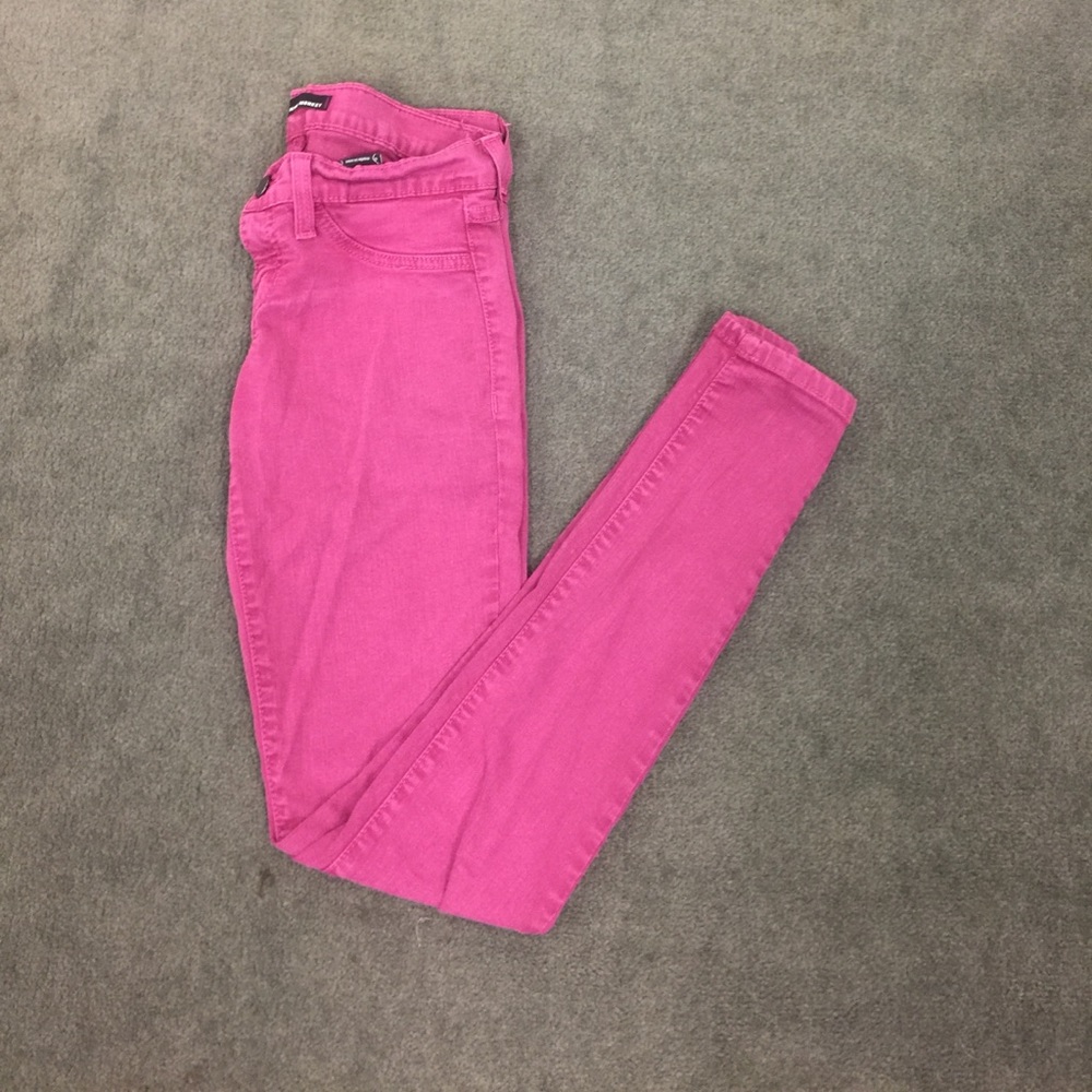 Maroon flying monkey skinny jean