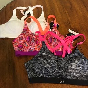 Three Victoria's Secret Lightweight Sports Bras
