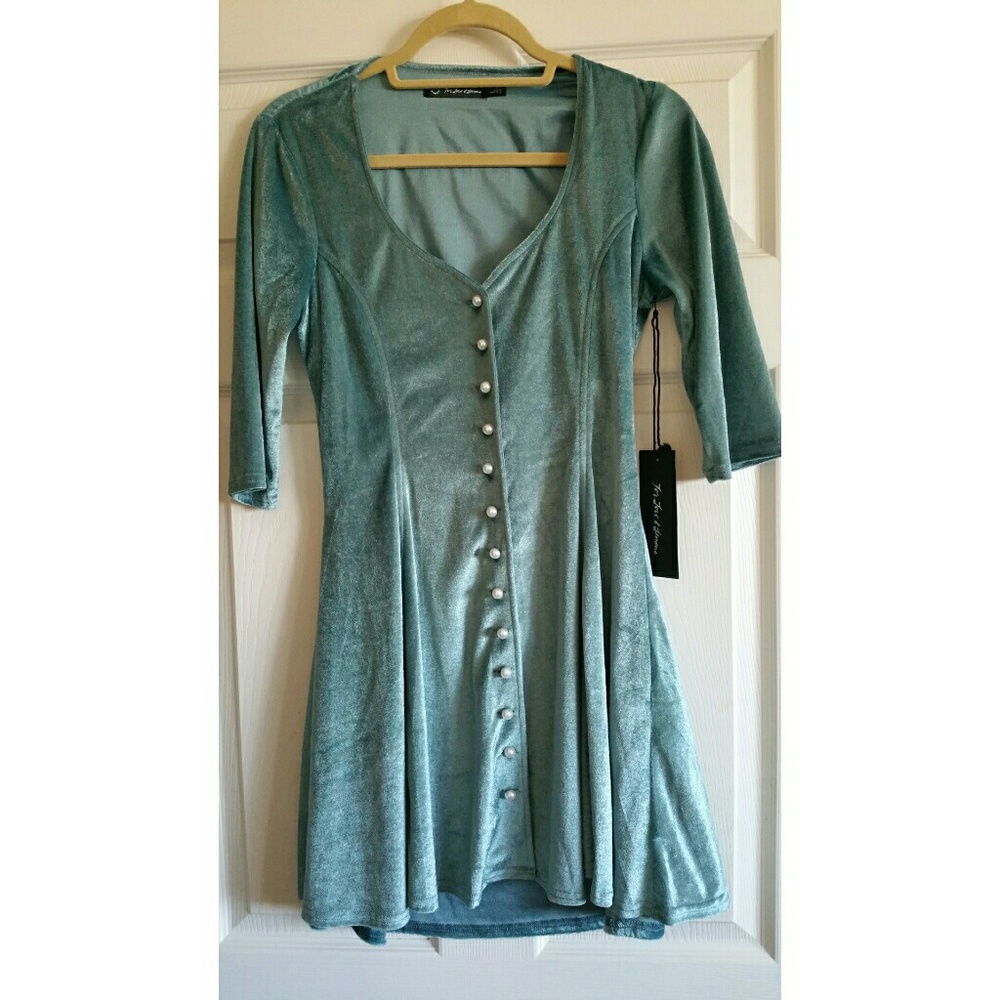NWT For Love & Lemons Spur Mini Dress size L - Picture 5 of 8