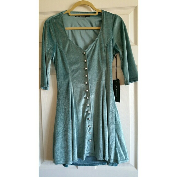 NWT For Love & Lemons Spur Mini Dress size L - Picture 5 of 8