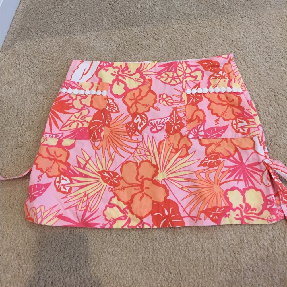 00 Lilly Pulitzer skirt in pink/orange