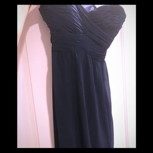 Strapless Navy Ralph Lauren Dress. Size 8.