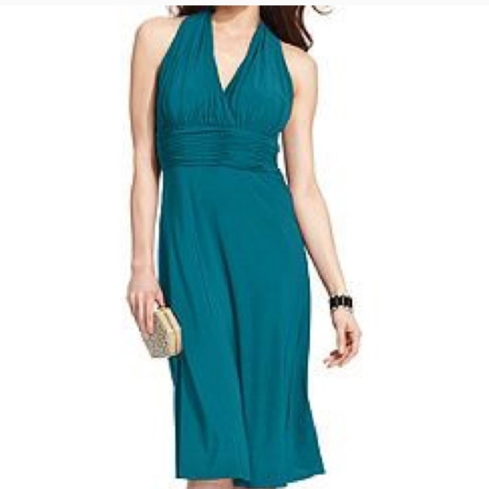 Evan Picone Matte Jersey Halter Dress