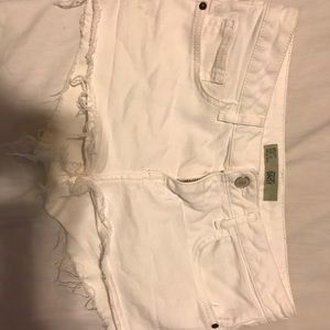 White shorts from top shop