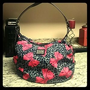 Betseyville Hobo Bag w/ Bow and Leopard Print
