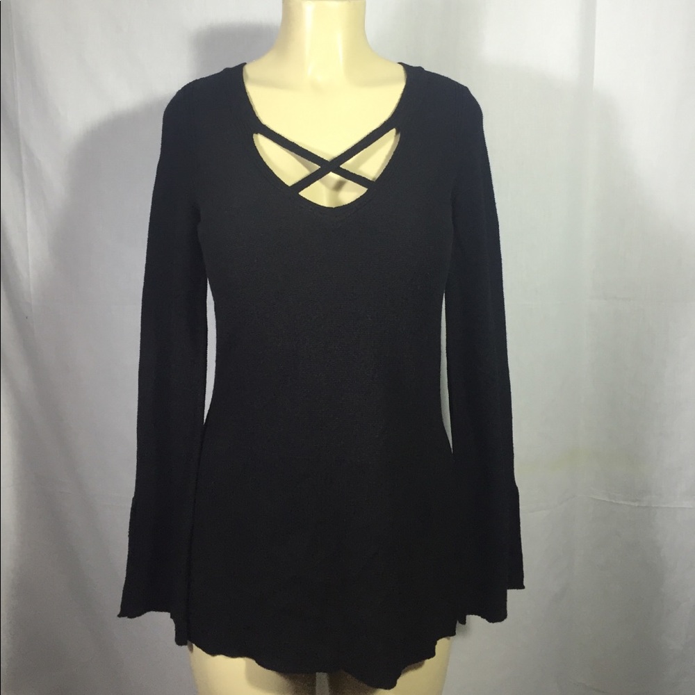 Free People Sweater Dress Black Color Sz XS