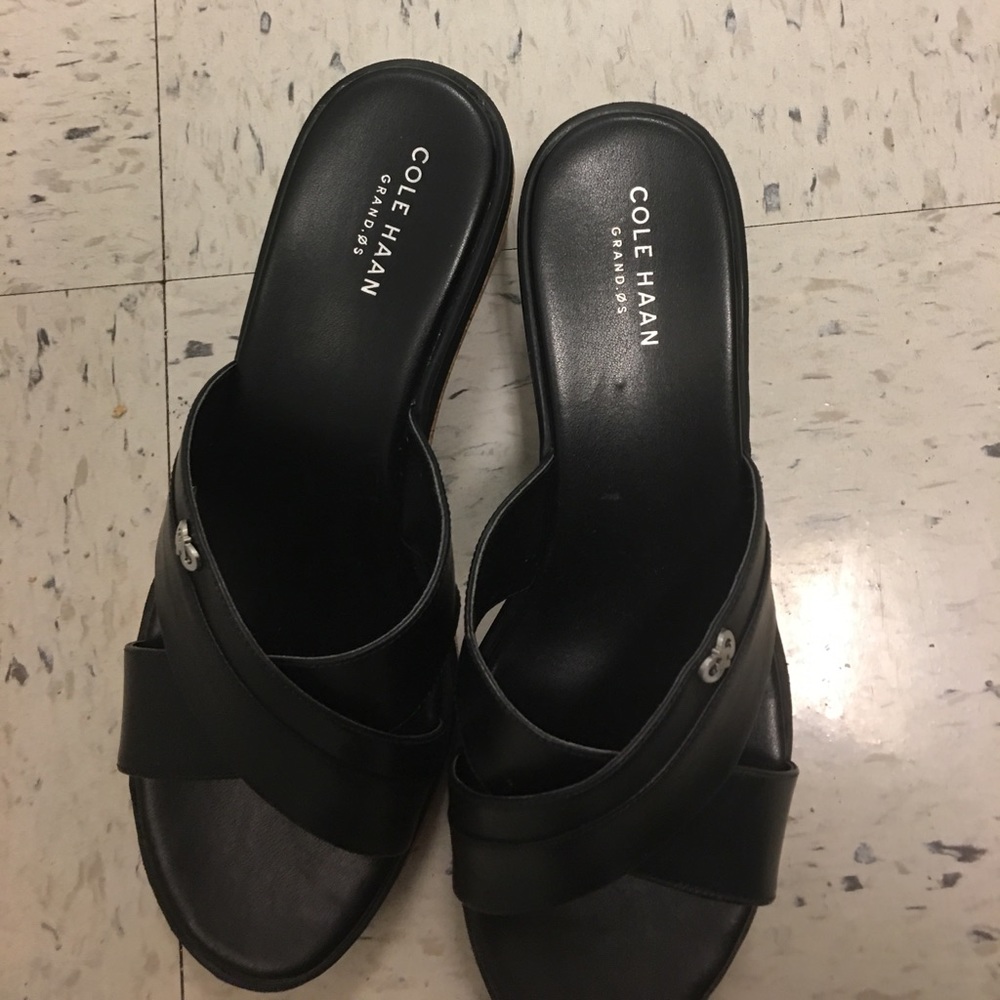Cole haan black wedges