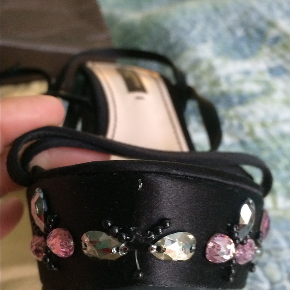 Louis Vuitton RARE LV Dragonfly Wedge Sandals. - Picture 2 of 8