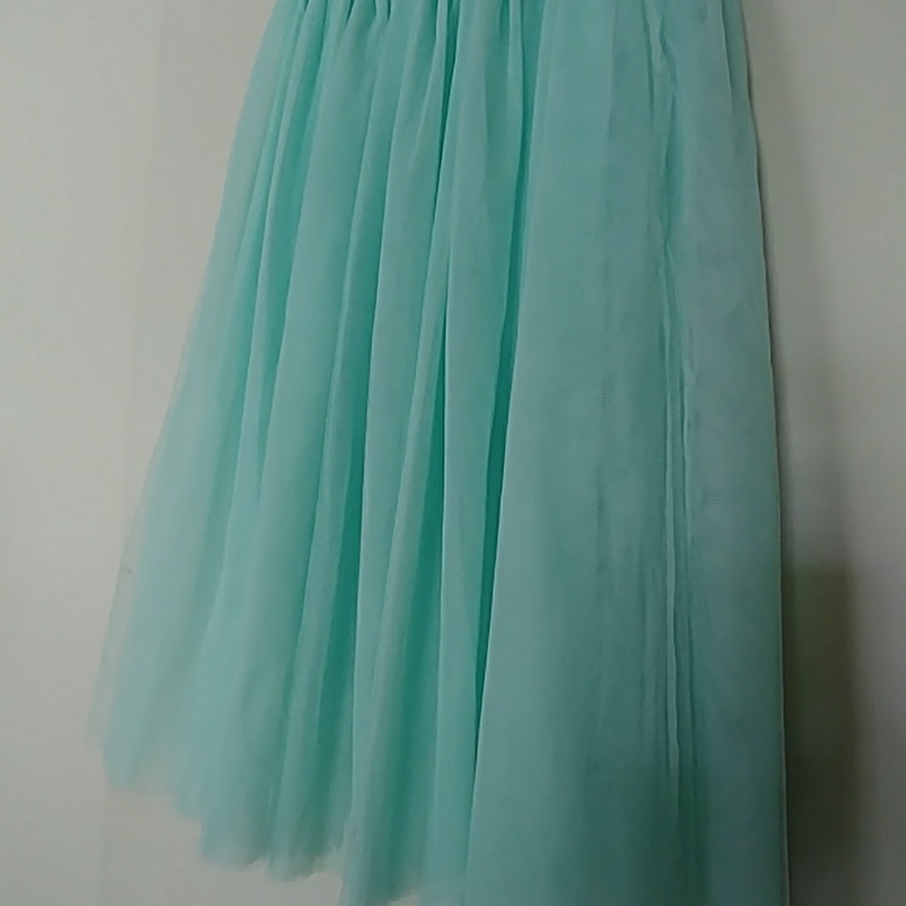 HP🔥NWOT MINT GREEN TULLE MIDI SKIRT OSFM OR M/L😎 - Picture 6 of 8