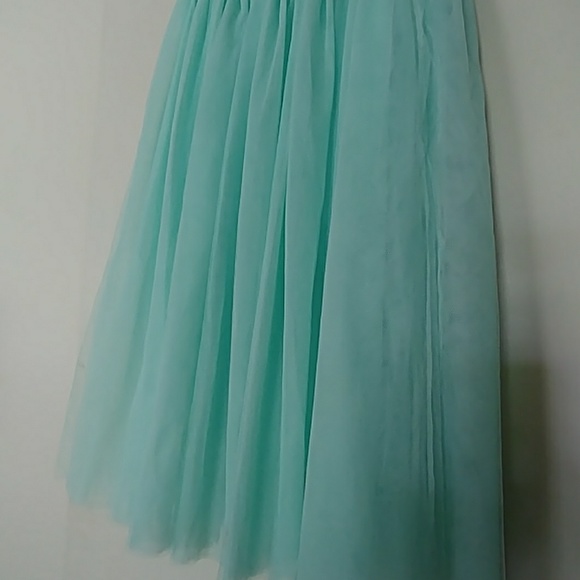 HP🔥NWOT MINT GREEN TULLE MIDI SKIRT OSFM OR M/L😎 - Picture 6 of 8