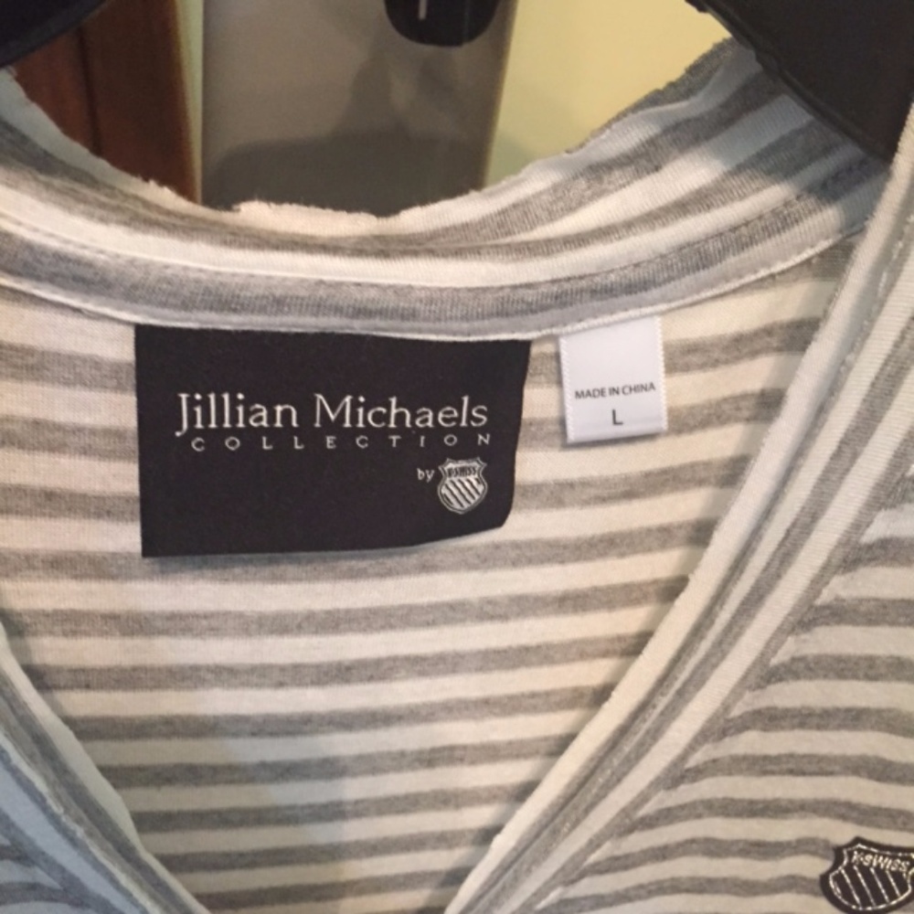 Jillian Michael Collection KSwiss Gray/White Strip