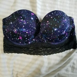 Galaxy bustier bra from PINK (no straps)