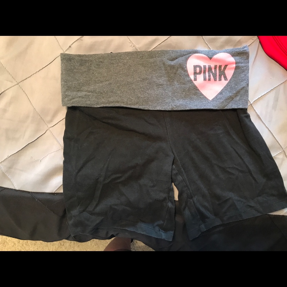 Love pink yoga shorties