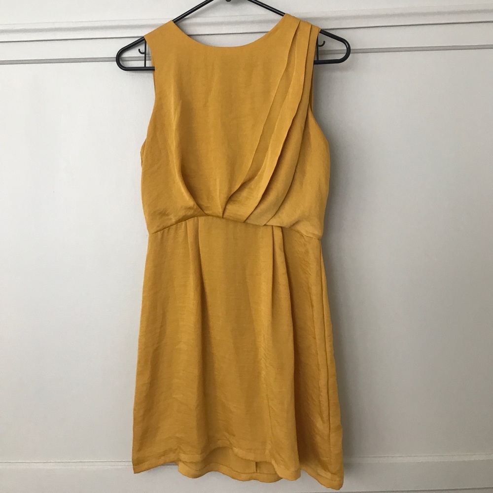 Bar III mustard dress