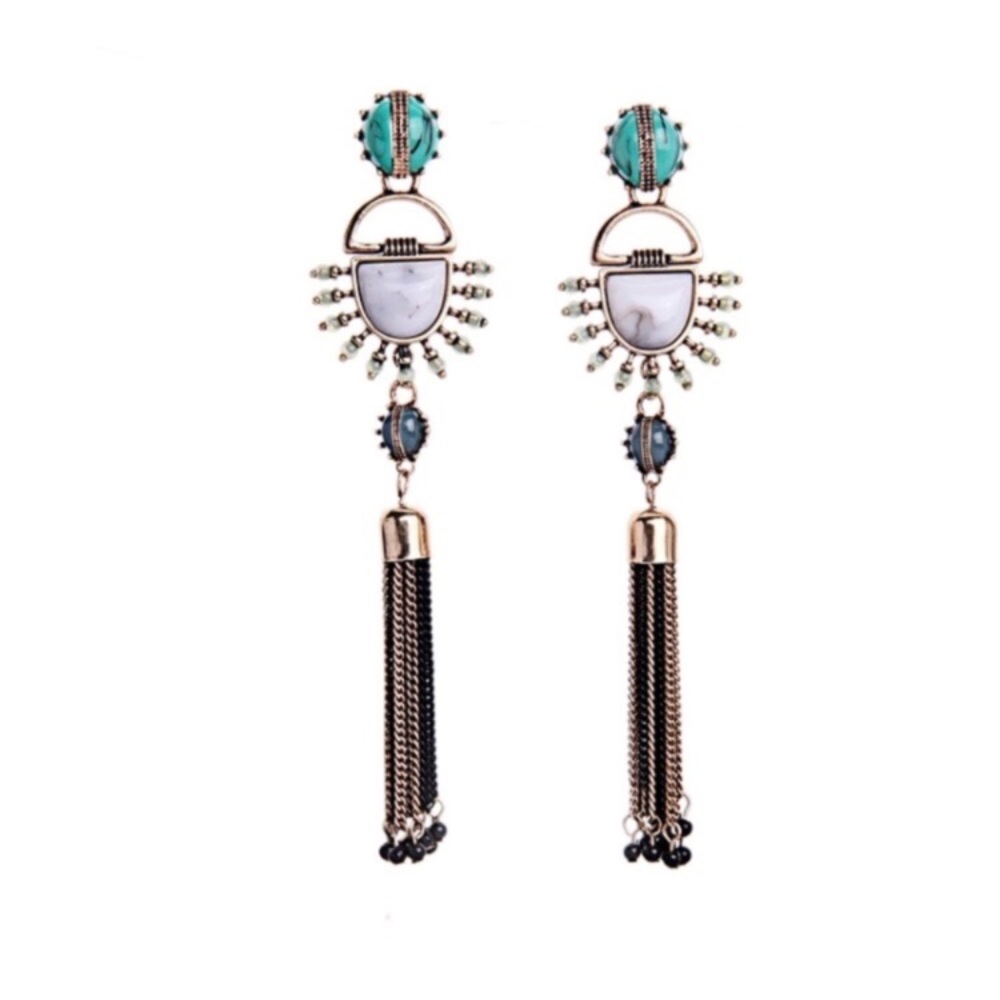 Boho Tassel Earrings - Picture 4 of 7