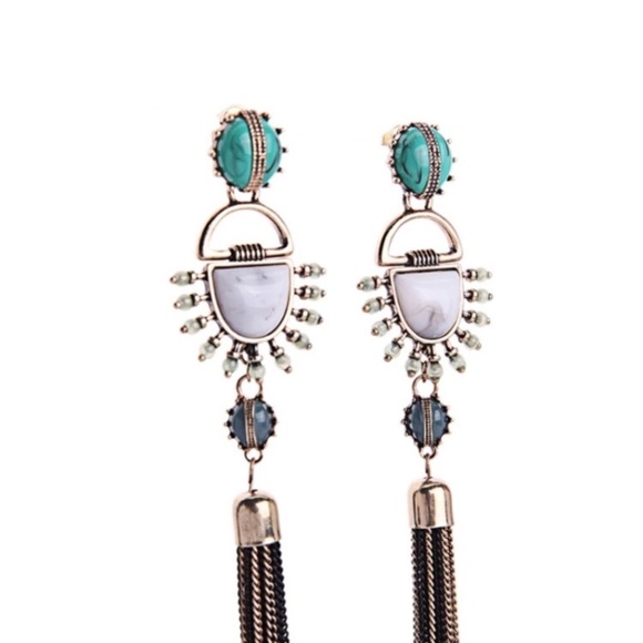 Boho Tassel Earrings - Picture 3 of 7