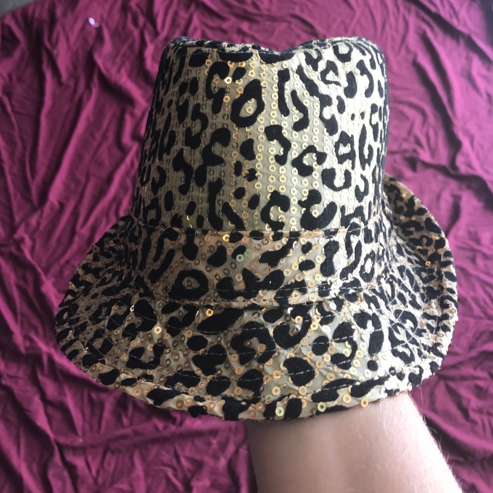 Cheetah print fedora