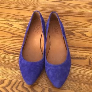 Madewell 1937 Footwear . Blue suede flats size 6