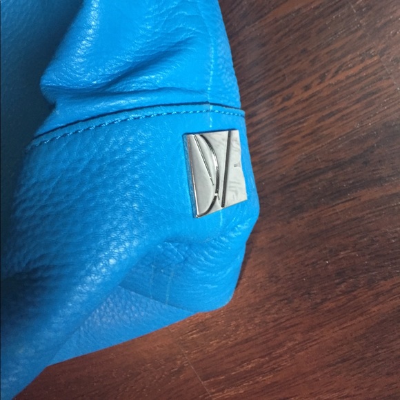 DVF Drew Bucket Bag in Peacock Blue - Picture 4 of 8