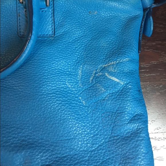 DVF Drew Bucket Bag in Peacock Blue - Picture 6 of 8