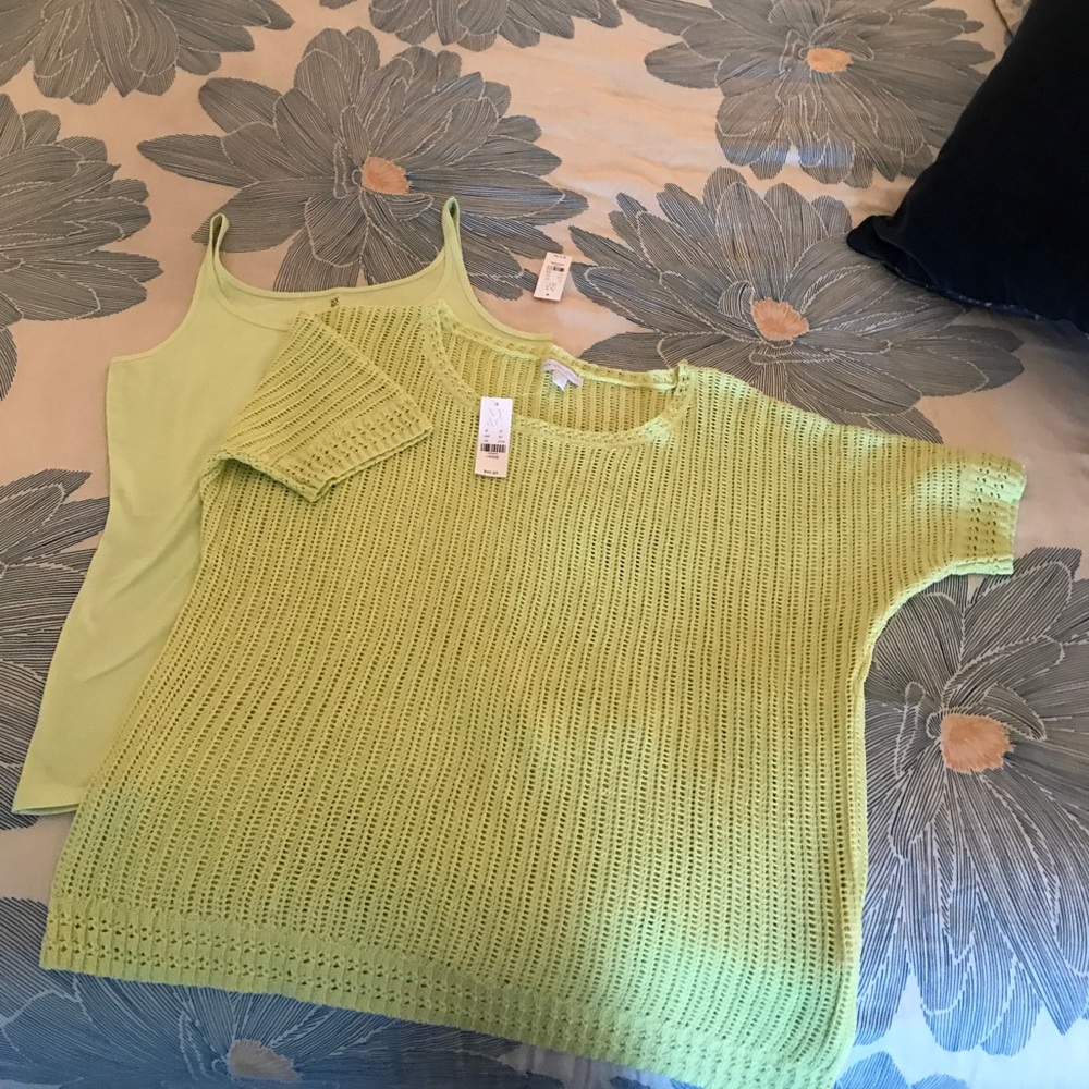 Knit sweater & tank