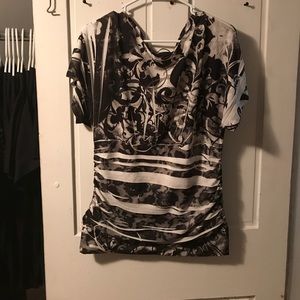 Black and white shirt