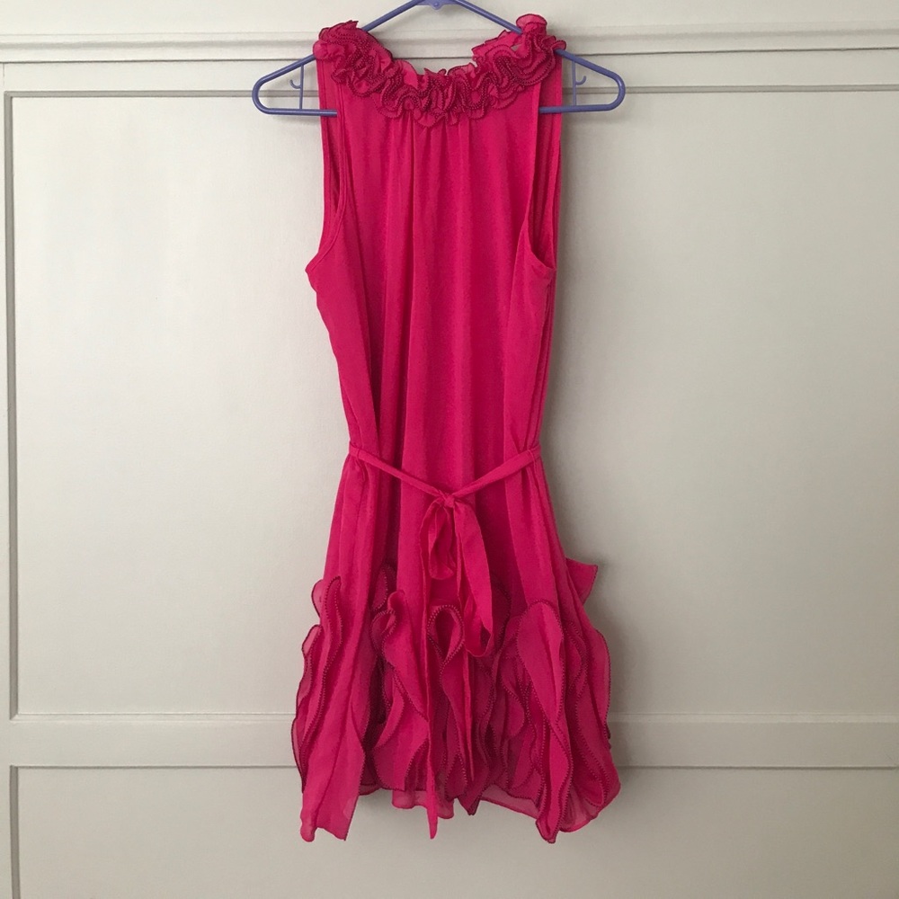 Super fun hot pink cocktail dress