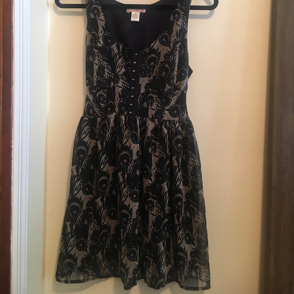 Navy blue/slight purple & grey dress