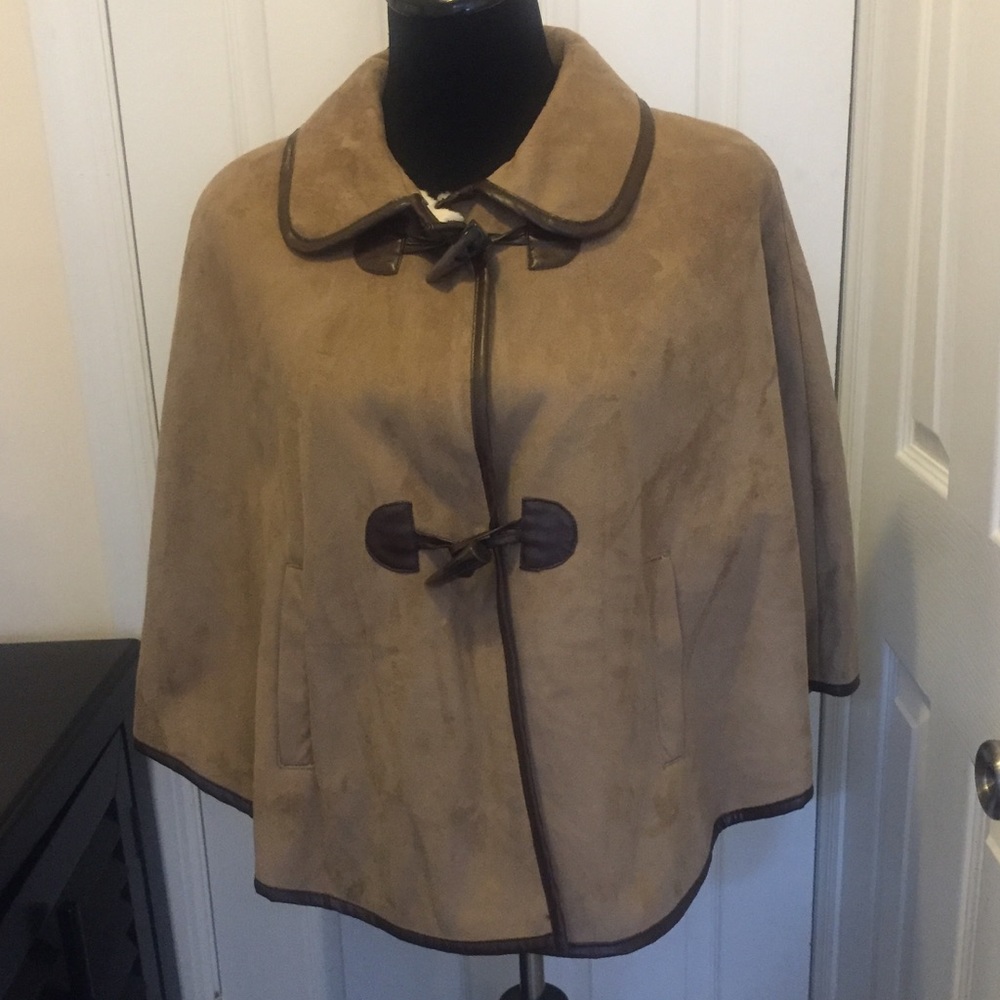 Suede cape