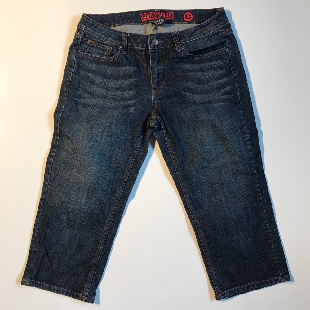 Soho Crop Jeans Size 8 by NY & Co curvy