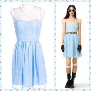 Rodarte for Target Sky Blue Swiss Dot Dress