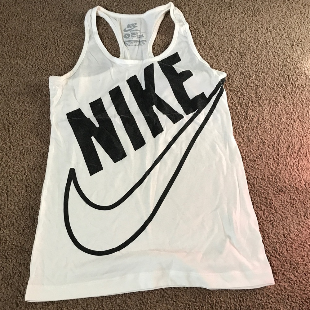 White Nike tank top