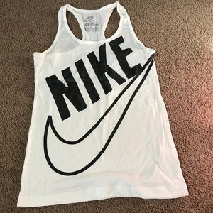 White Nike tank top
