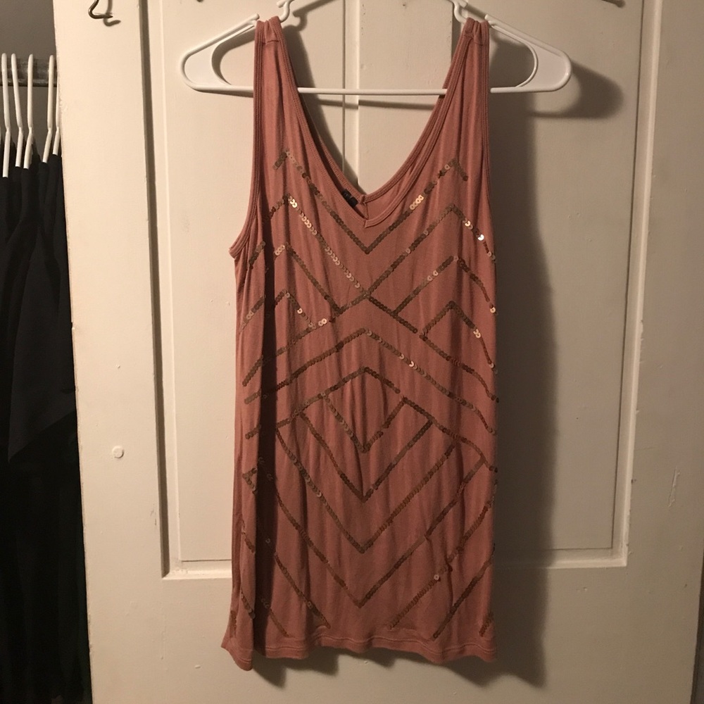 Sequin tank top