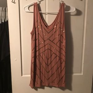 Sequin tank top
