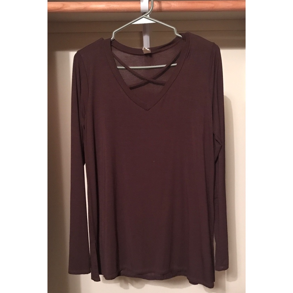 Criss Cross long sleeve top