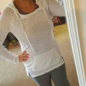 Old Navy active NWT white top with hood