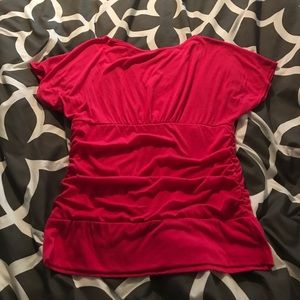 Pink short sleeved top