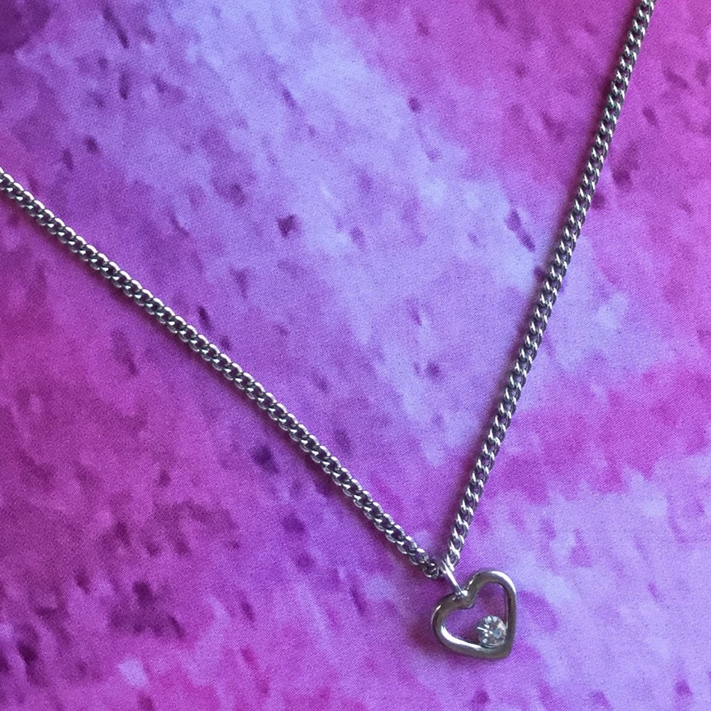 Delicate Silver Heart Necklace