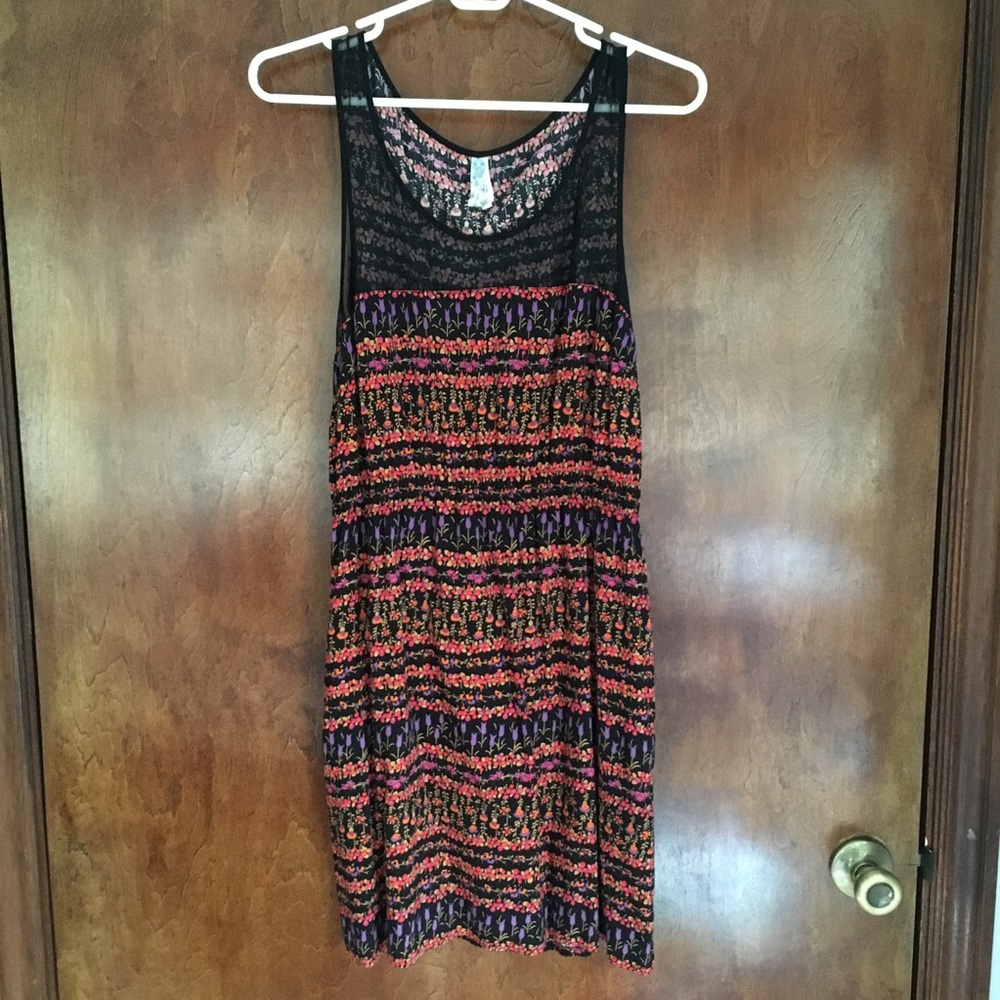 Anthropologie Ditsy Floral Mini Dress