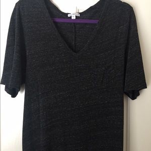James Perse Heathered Gray T-Shirt Dress