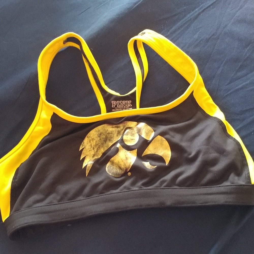 Victoria's Secret Iowa Hawkeye sports bra
