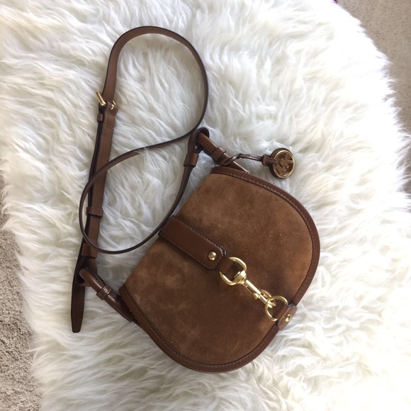 Michael Kors Jamie Medium Saddle Bag Dark Caramel - Picture 2 of 6