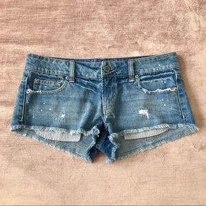 American Eagle Distressed Jean Shorts