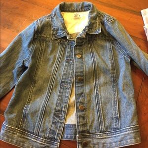 Girls size 12 Crewcuts faded denim jacket