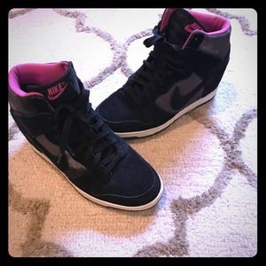 Nike wedge sky high sneakers